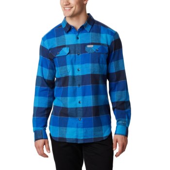 Columbia Overhemd Heren, Flare Gun Stretch Flannel Big Azuurblauw Blauw, 61DKWPSXZ